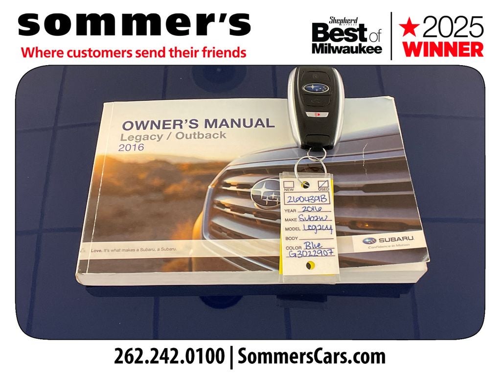 2016 Subaru Legacy 2.5i Limited