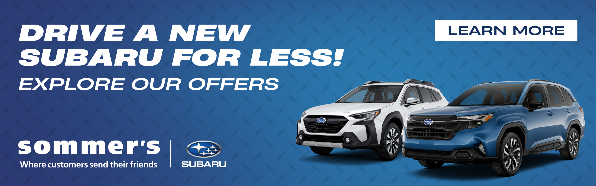 Explore finance and lease offers at Sommer's Subaru