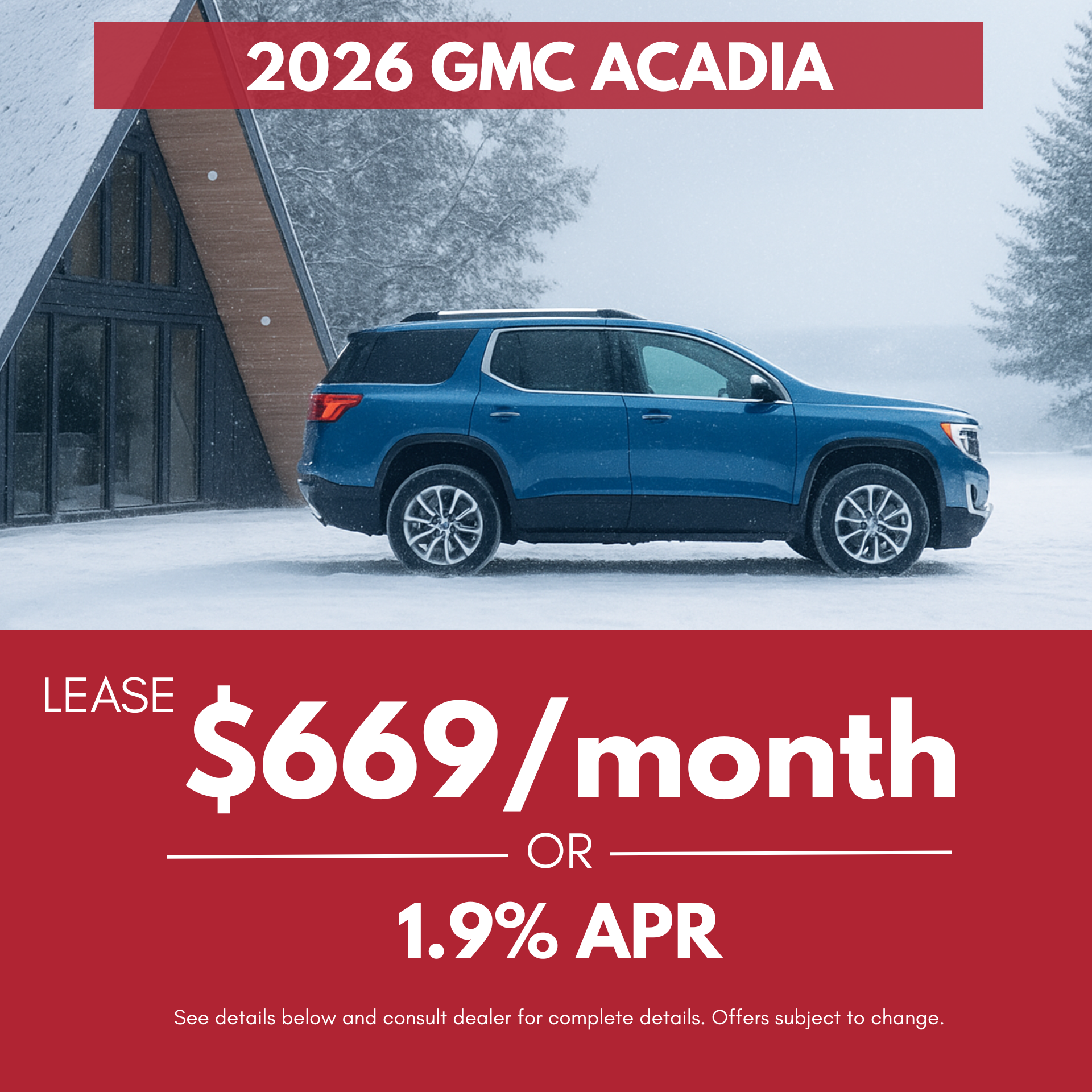 2026 GMC Acadia